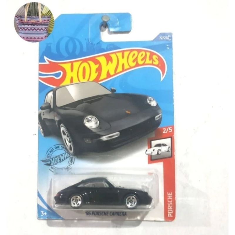 Hot Wheels 96 Porsche Carrera black hitam