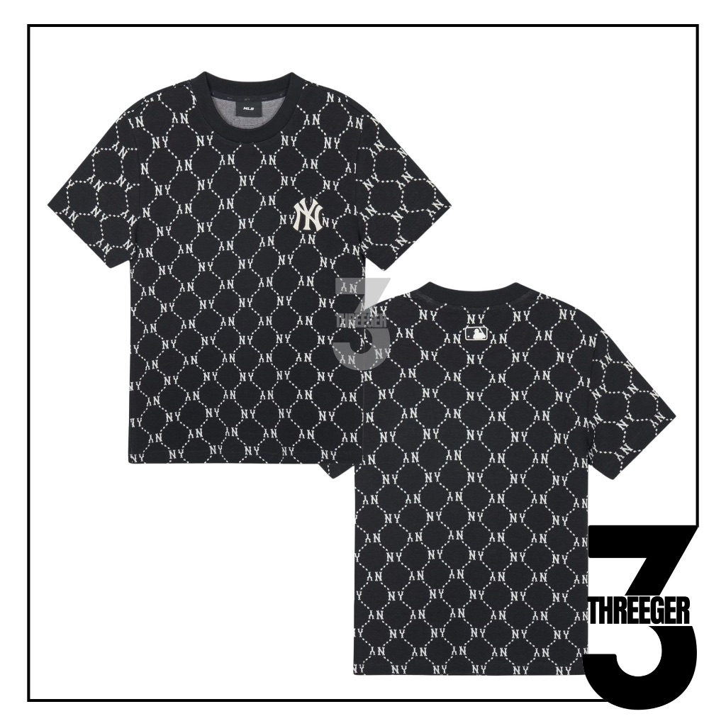 MLB Jacquard Dia Monogram NY Yankees Tee Black Original