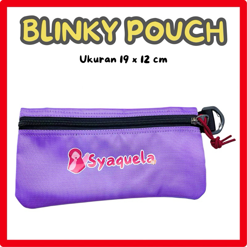 

BLINKY POUCH Tempat Pensil Custom Nama Wadah Make up Tempat serbaguna