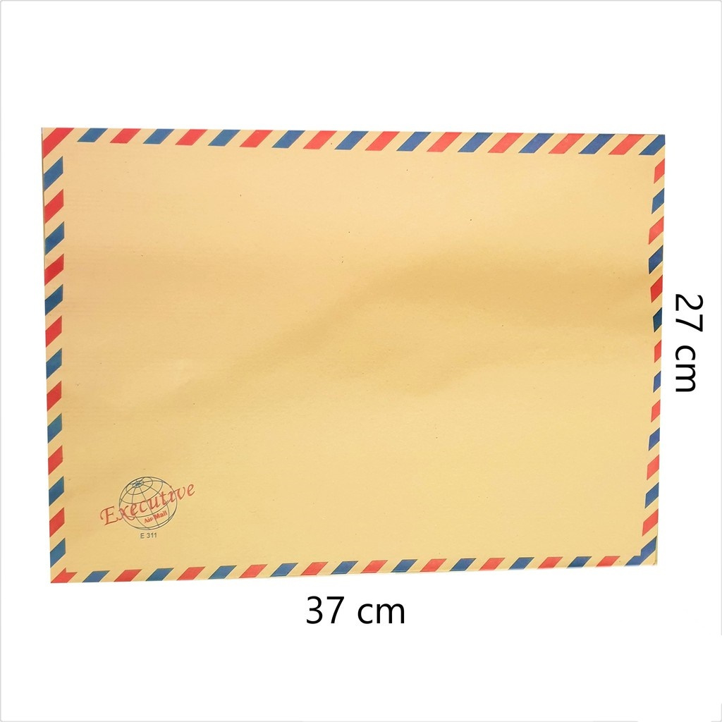 Amplop Coklat 311 Corak Airmail Tali isi 100