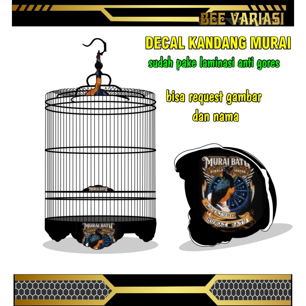 stiker sangkar, sticker sangkar murai, tebok murai ,stiker tebok murai ,sangkar murai, decal sangkar