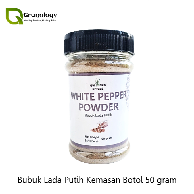 

Garden Spices Bumbu Kemasan Botol - Lada Putih Bubuk (50 gram)