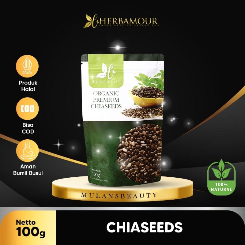 

CHIA SEED ORGANIK ALAMI PREMIUM HERBALOV | CHIASEED ORGANIC DBH | CHIASEED DIET DBH