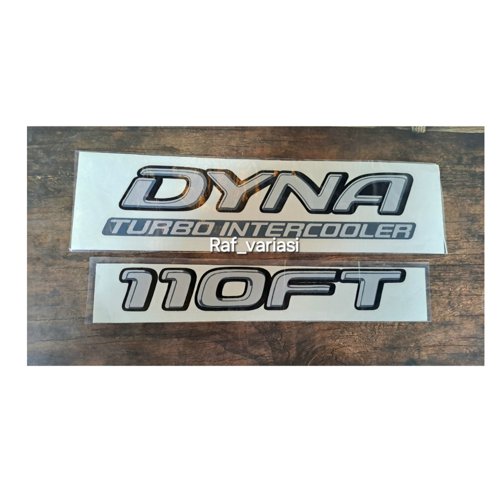 Stiker Dyna 110FT / sticker dyna turbo intercooler / stiker mobil dyna turbo intercooler 110ft / dyn