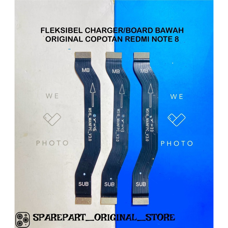 FLEKSIBEL CHARGER/CAS BOARD BAWAH 100% COPOTAN XIAOMI REDMI NOTE 8