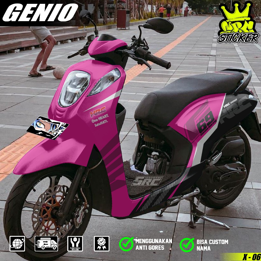 COD Sticker Decal Full Body Motor Honda Genio 2019 2020 2021 2022 2023 2024 Sticker Full Body Genio 