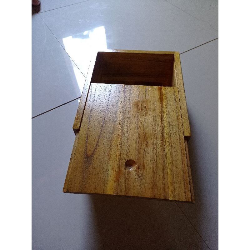Custom Kotak Penyimpanan Kayu Jati