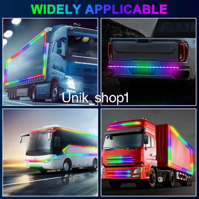 Jayy Lampu LED strip syimponi kaca depan,bemper depan, bemper belakang mobil, truk,bis
