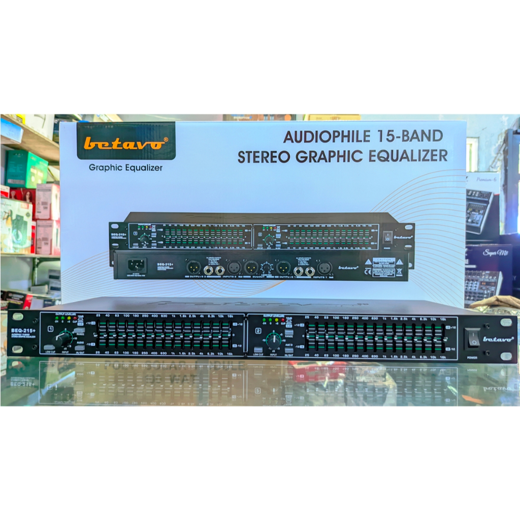 Equalizer Betavo BEQ215+ 15Band Stereo Graphic Equalizer