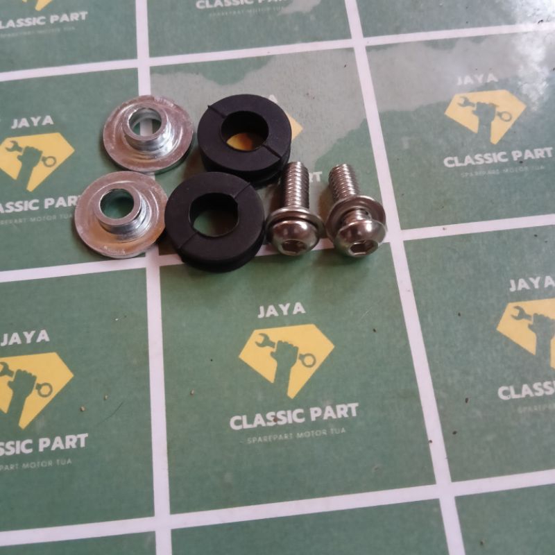 BAUT SET KARET BOS TAMENG COVER KNALPOT MATIC UNIVERSAL HONDA BEAT VARIO SCOOY GENIO MIO FINO SOUL O