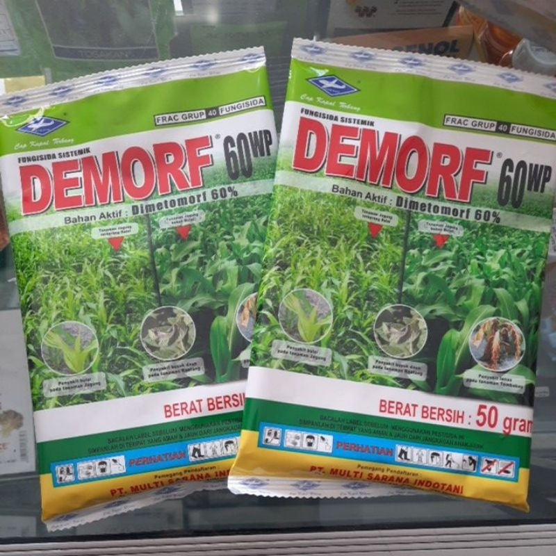 Fungisida Sistematik DEMORF 60WP 5 gram dan 50 gram - Fungisida Sistemik efektif untuk Jagung dan Ke