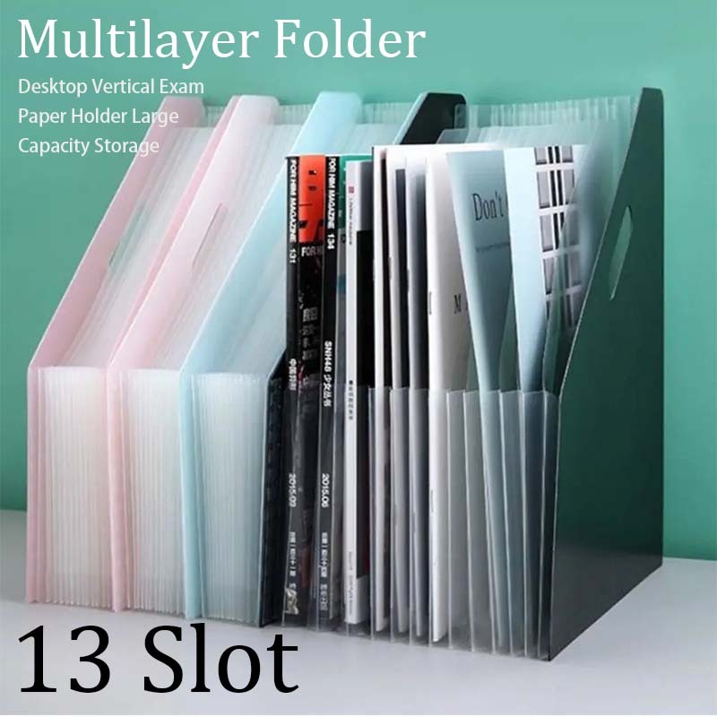 

Standing File Organizer Folder File A4 File Folder Document Bag Tas Dokumen File 13 Sekat