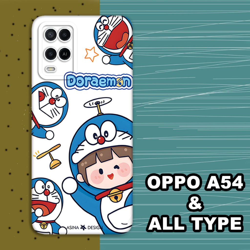 (GC18) Softcase karet Hp OPPO A54 | Case Doraemon | Case OPPO A54 Silikon Tpu Pro Camera | Kesing OP