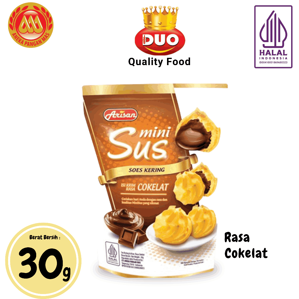 

DUO Arisan mini sus kue sus kering isi krim cokelat / vanilla / blueberry / keju - netto 30gr snack cemilan anak murah