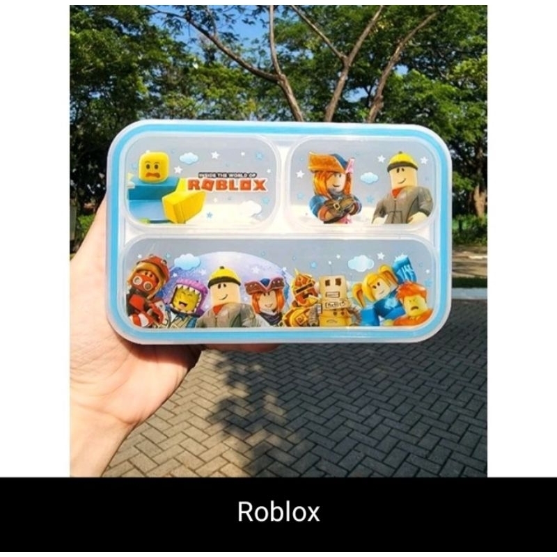 kotak makan sekat karakter roblox kotak makan sekat spiderman kotak makan little pony kotak makan fr