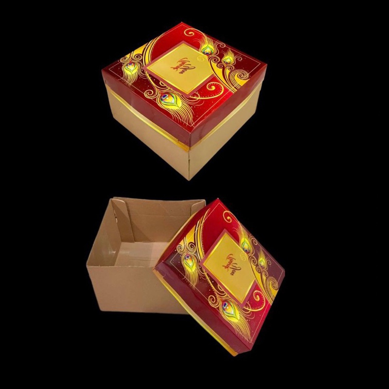 

(10 pcs) Box Hampers Kue Kardus Parcel Thankyou Dus Kotak Nasi 25x25x10cm