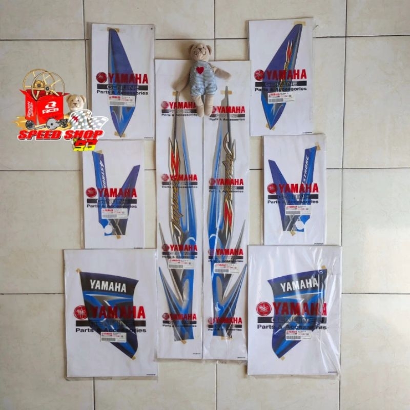 Striping Jupiter Z Burhan 2006 Biru Silver Fullset Original YGP | 2P2