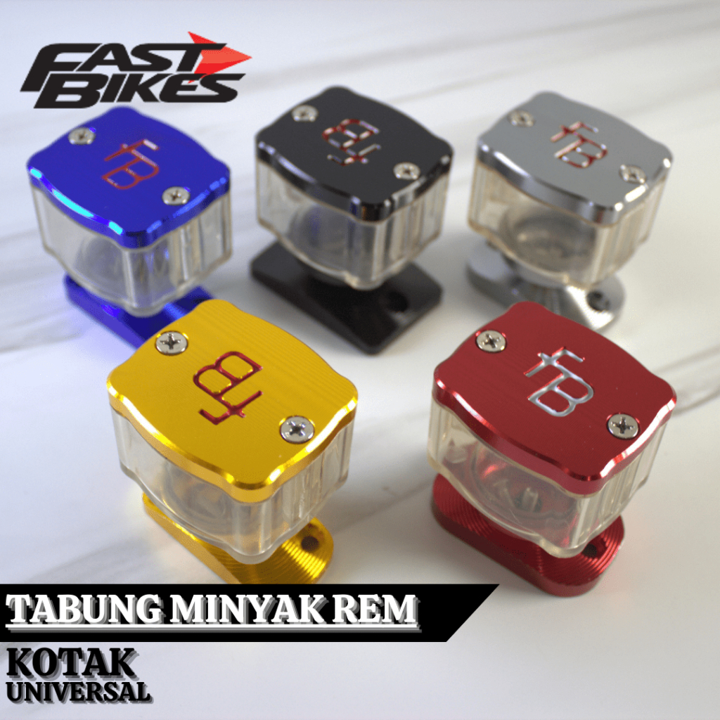 Tabung Minyak Rem Cnc Fastbikes - Stempel Minyak Rem Depan Model Kotak Full Cnc Beat Stylo Adv160 Fo