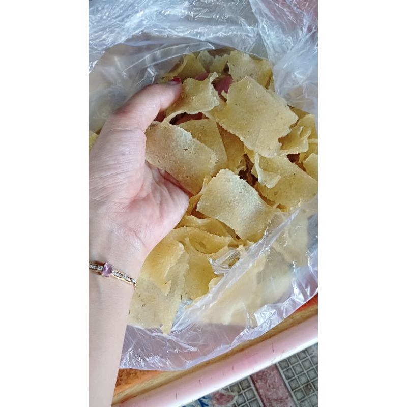 

Kerupuk Puli/Kerupuk Nasi Asli Buatan tangan Ibu 500 Gram