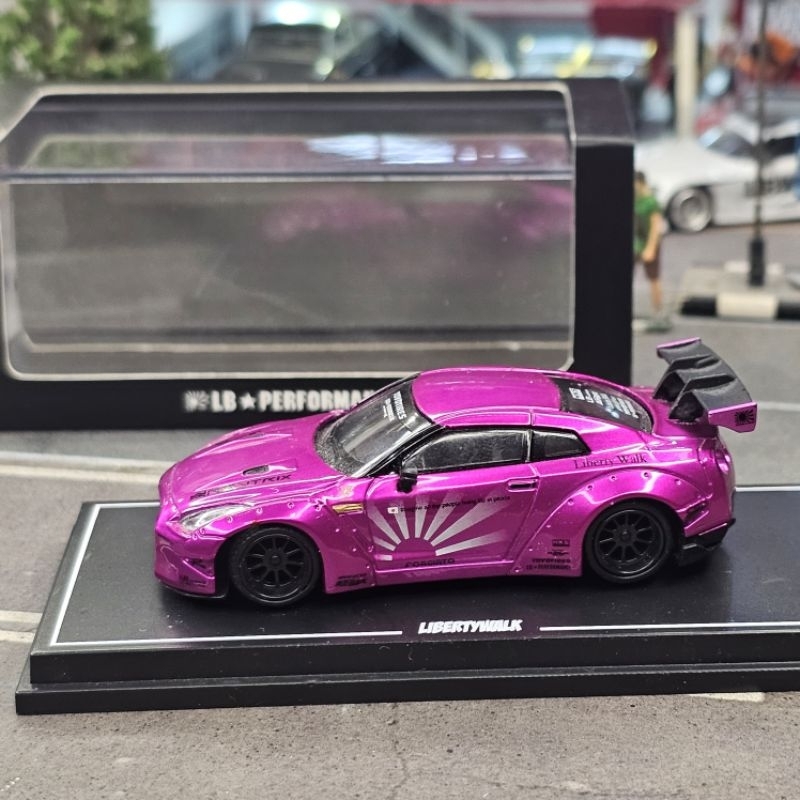 LB performance Nissan GTR R35 35gt lbwk lb super slihouette passion candy pink mini gt CM ignition m