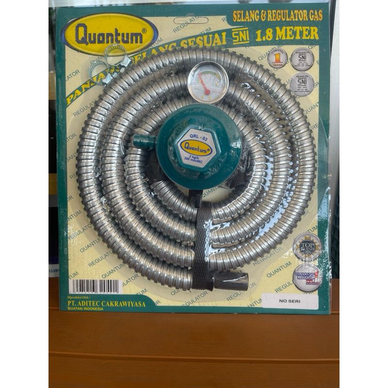 Selang & Regulator Gas Quantum QRL-03