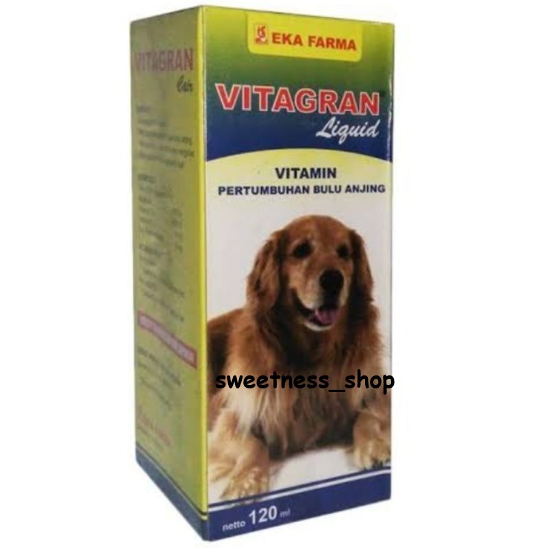 VITAGRAN 120 ml - vitamin pertumbuhan bulu anjing