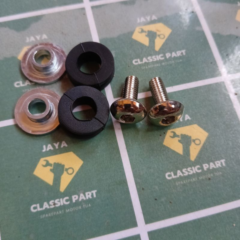 BAUT SET KARET BOS TAMENG COVER KNALPOT MATIC HONDA BEAT VARIO SCOOY GENIO MIO FINO SOUL SOUL GT ORI