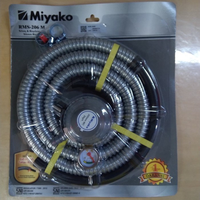 Selang + Regulator Kompor MIYAKO RMS 206 M / RMS 206M / RMS206M / RMS206 M ORIGINAL
