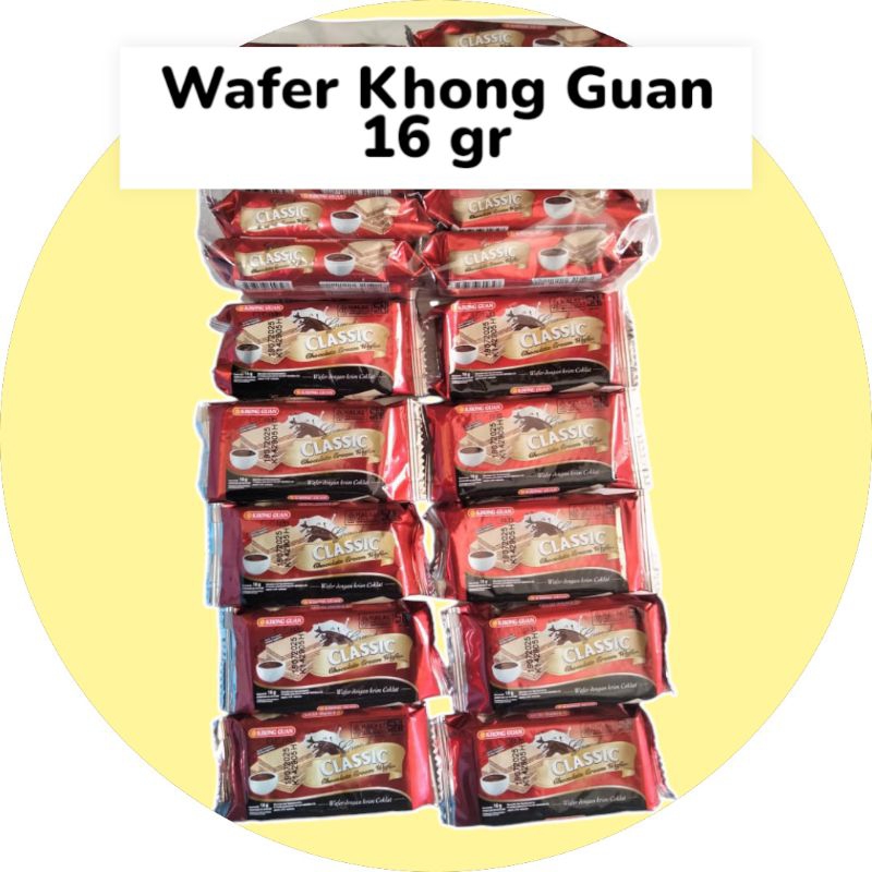 

WAFER KHONG GUAN CLASSIC 16 GR (1 PACK = 10 PCS)