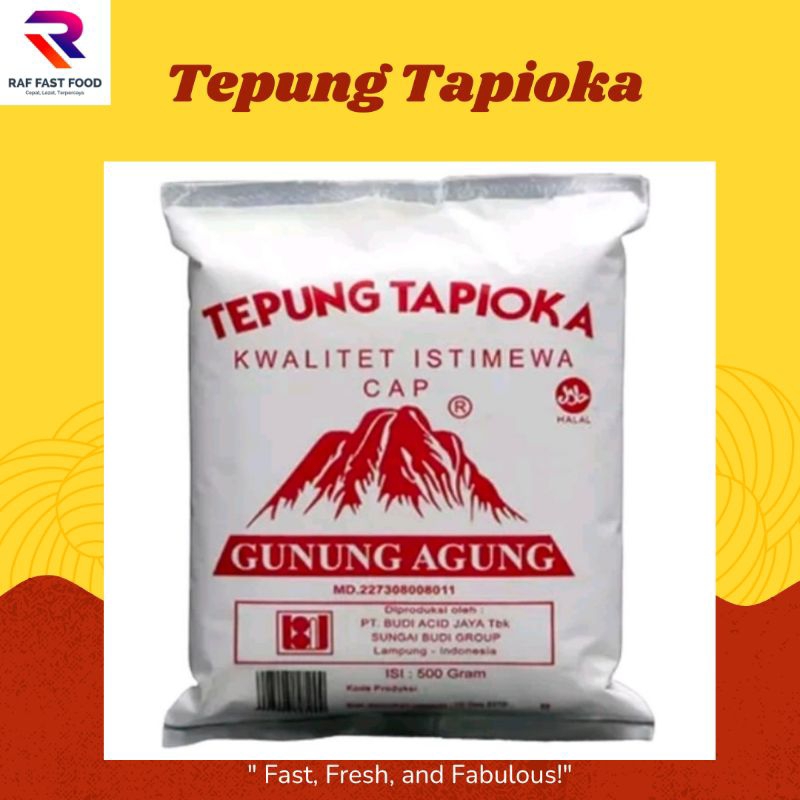 

Tepung Tapioka cap Gunung Agung 500 GR Tepung Tapioka Murah