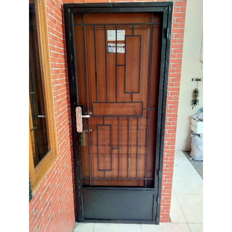 Pintu single kasa nyamuk/Pintu pagar besi/pintu kasa nyamuk