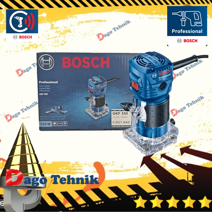 Mesin router BOSCH GKF 550 mini palm router kayu