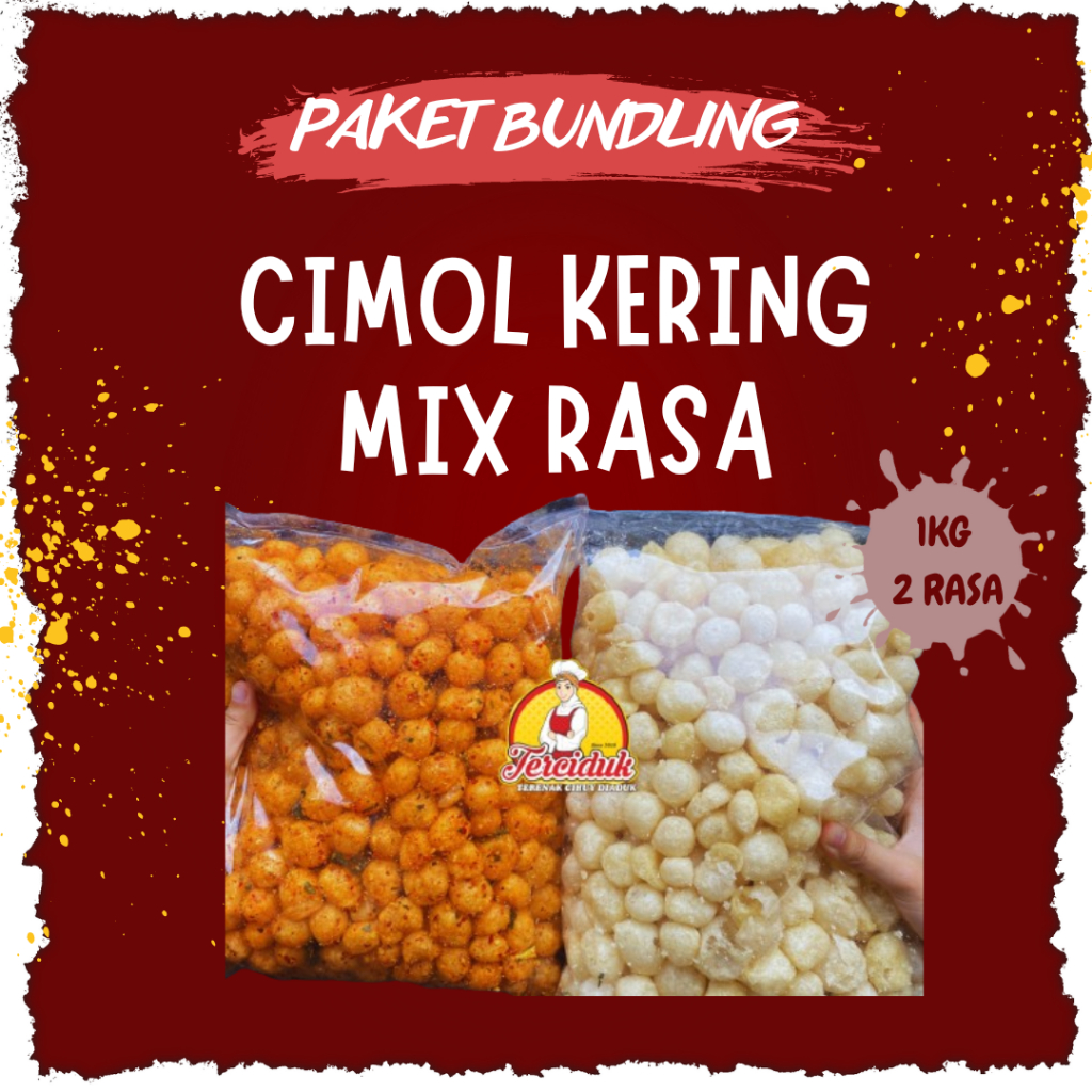 

Cimol Kering 1kg dapat 2 Rasa Pedas 500g dan Original 500g Endog Lewo - GS