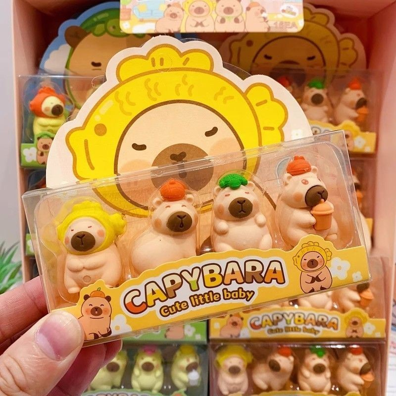 

Children's Safe Non-Toxic Creative Eraser/Capabala Cute Capybara Cartoon Eraser