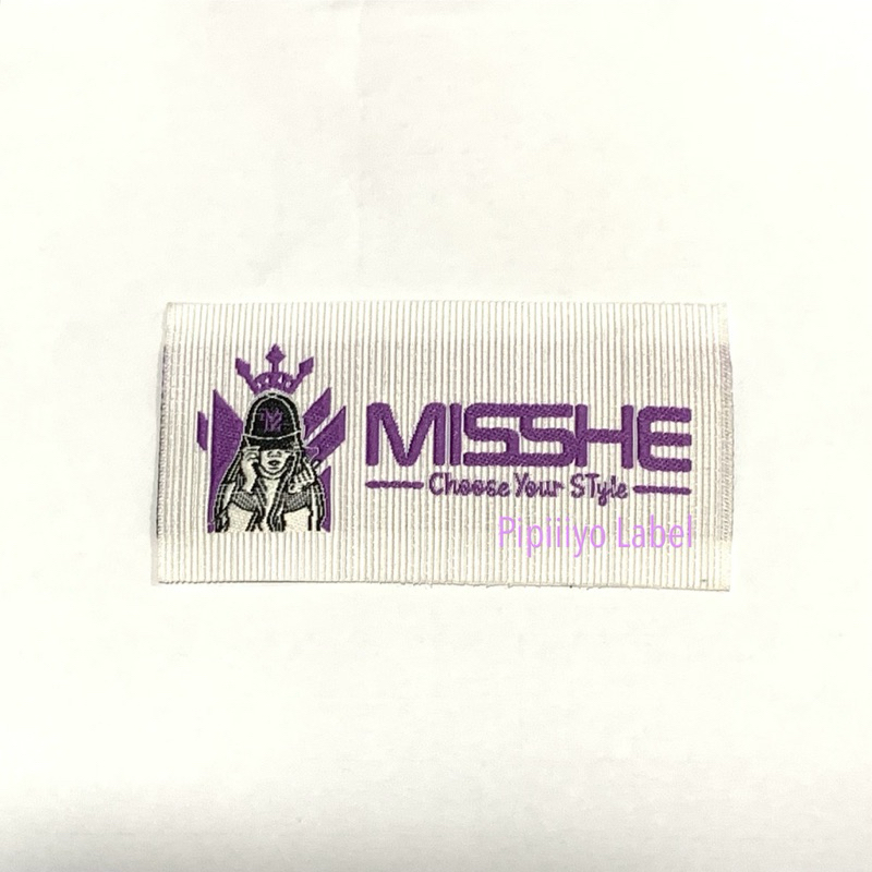 

Label rajut ukuran jumbo / Label woven jumbo / Label woven custom / Label hijab custom / Label hijab premium