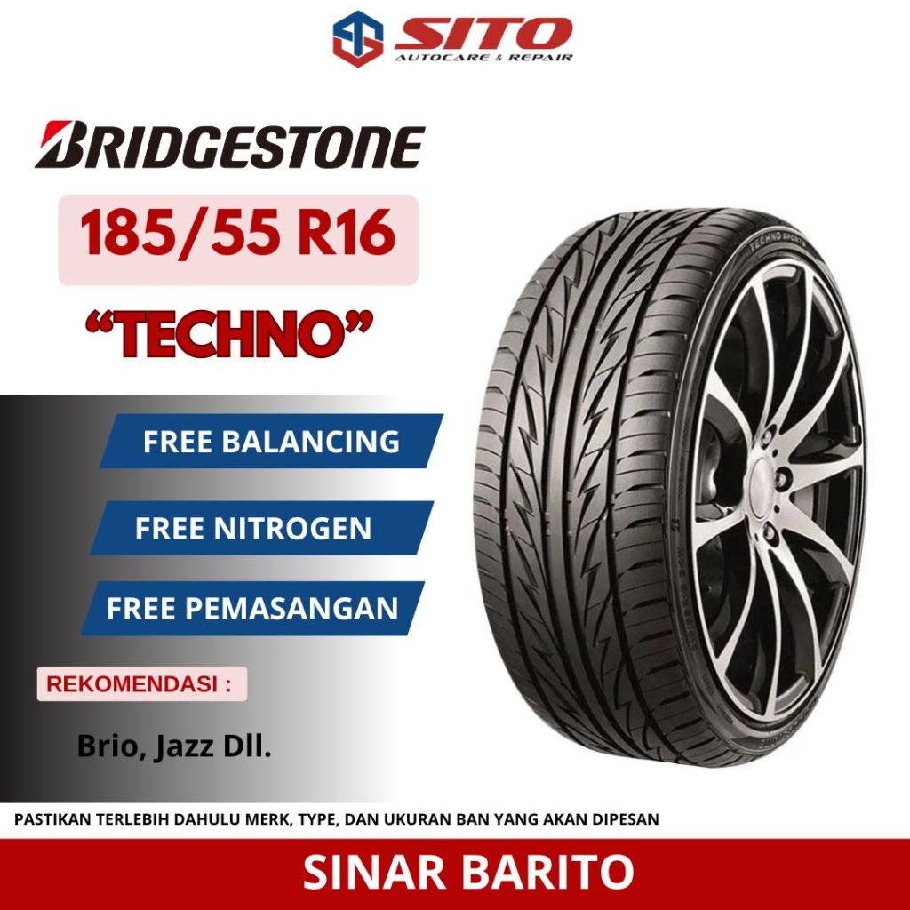 BAN BRIDGESTONE 185/55 R16 TECHNO