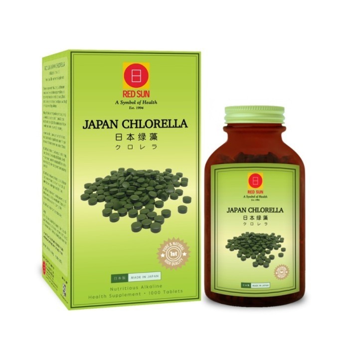 JAPAN REDSUN Red Sun Chlorella Tablets 1000s