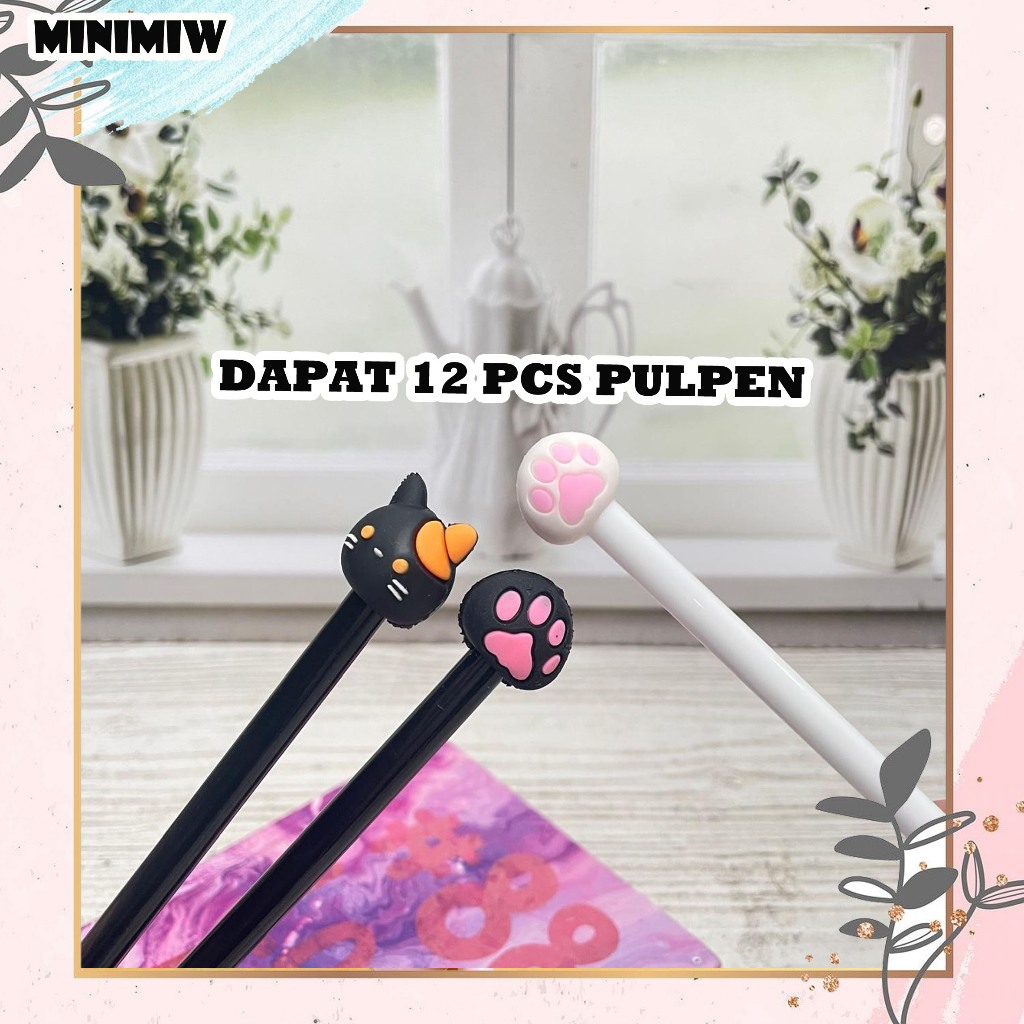 

SELUSIN (12PCS) PULPEN GEL CAT PAW PGK-1442 CAKAR KUCING TAPAK KAKI HEWAN PETS PEN PENA BOLPEN BOLPOIN LUCU KARAKTER ANAK ALAT TULIS KANTOR SEKOLAH MURAH TERMURAH COD