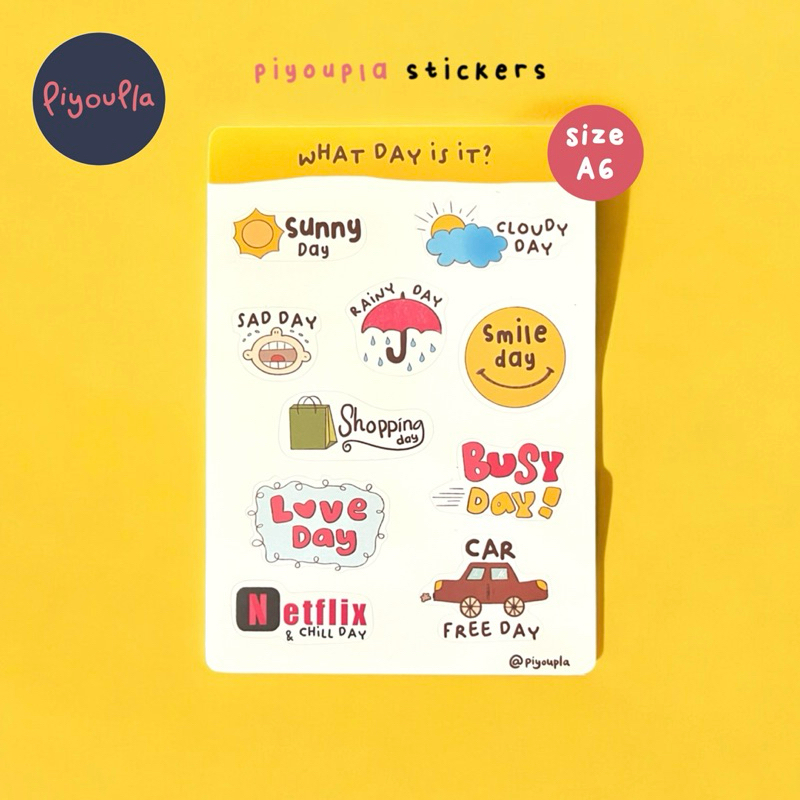 

Sticker journal planner what day is it