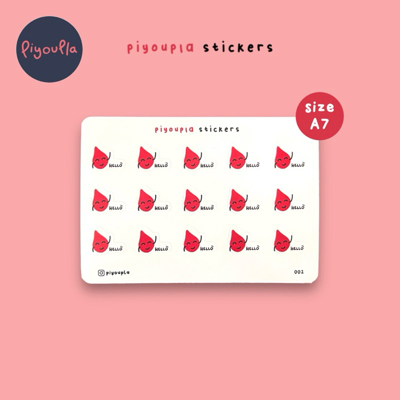 

piyoupla - Sticker journal planner period menstruasi datang bulan v1
