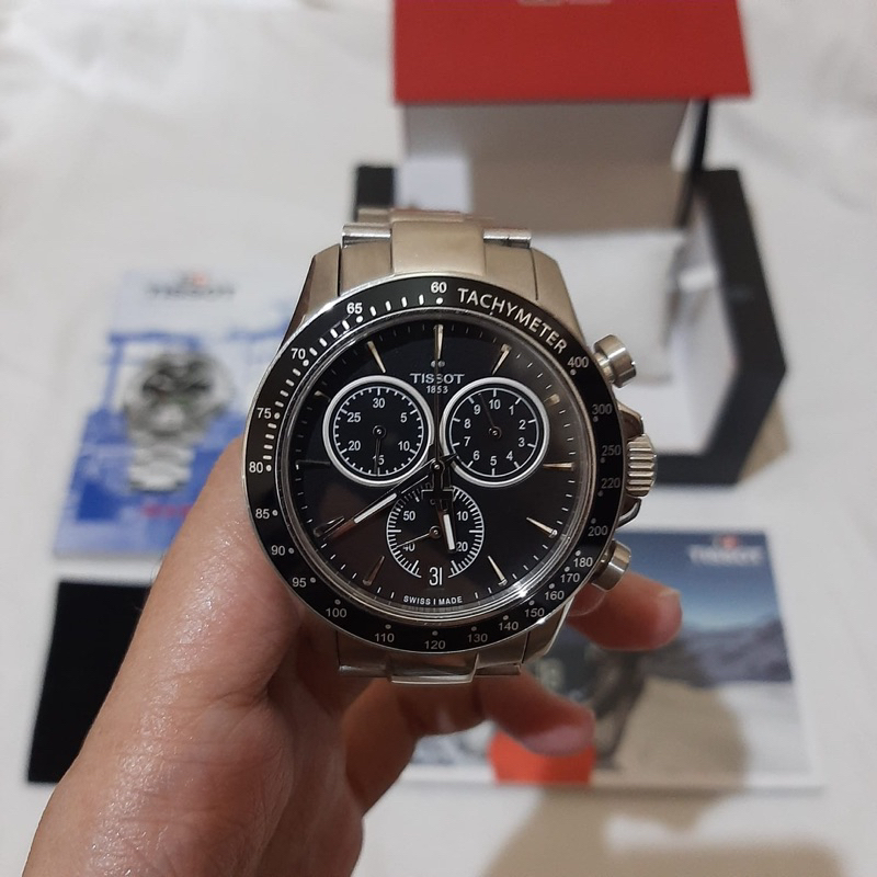 Tissot V8 Quartz Chronograph Original Black Dial T106.417.11.051.00