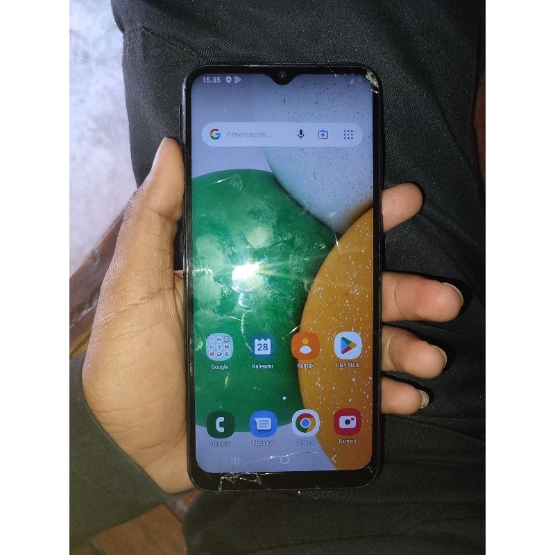 samsung a03core ram 2/32 minus lcd retak kamera depan kotor sim tray ga ori sentuh normal