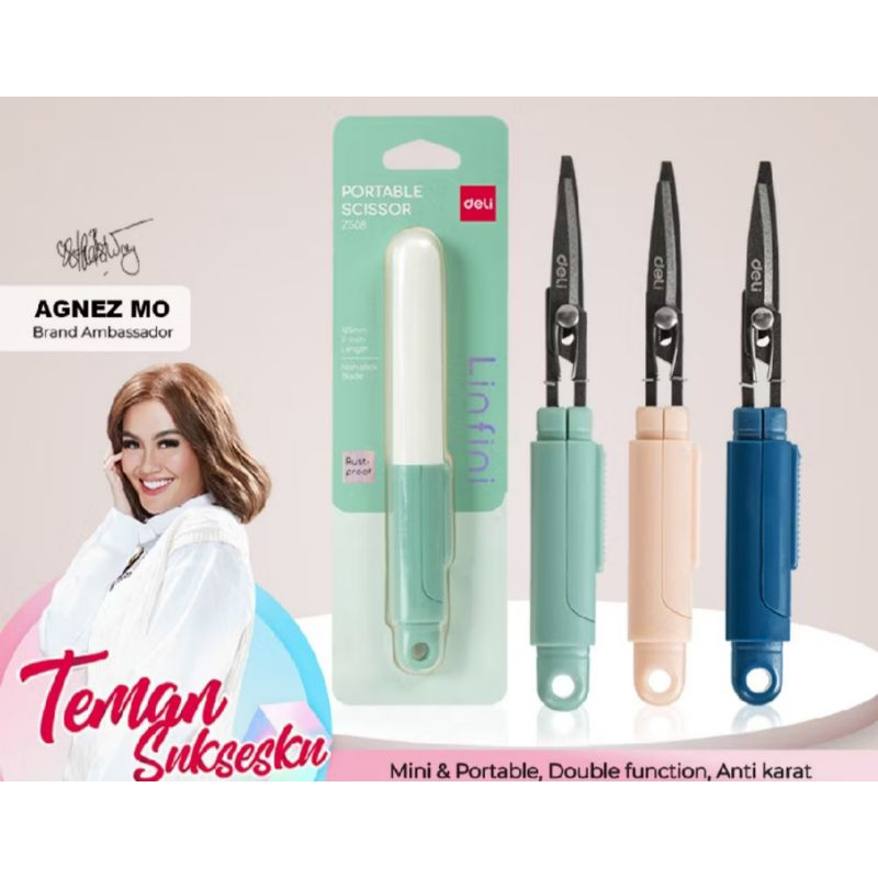 

Deli Gunting Lipat Portable / Scissor Portable (Z508).