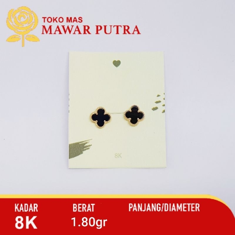 Anting tusuk Vancleef Fashion gold by Ayu gold 8K
