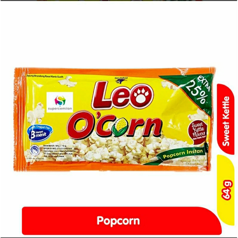 

O'corn popcorn sweet kettle 64 gr