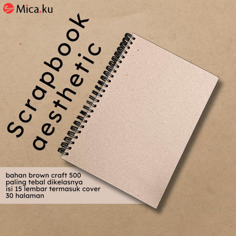 Scrapbook / Album Vintage/ Album Foto Aesthetic / Buku Catatan