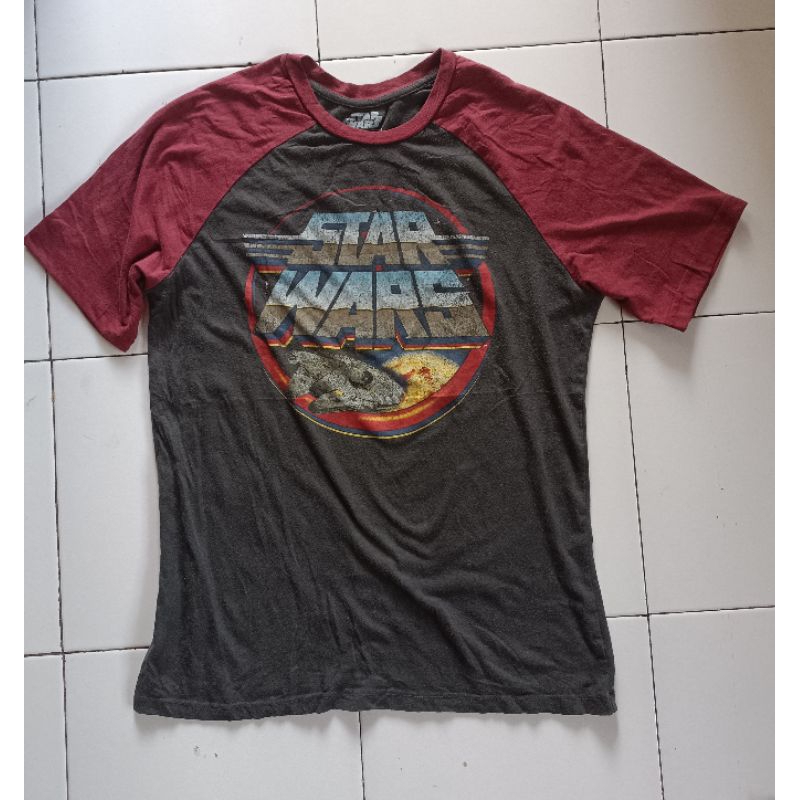 kaos vintage star wars raglan tee vintage