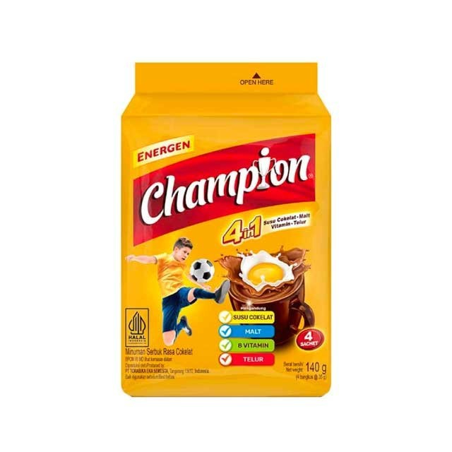 

Energen Champion 4in1 Minuman Cokelat 30gr isi 4 sachet