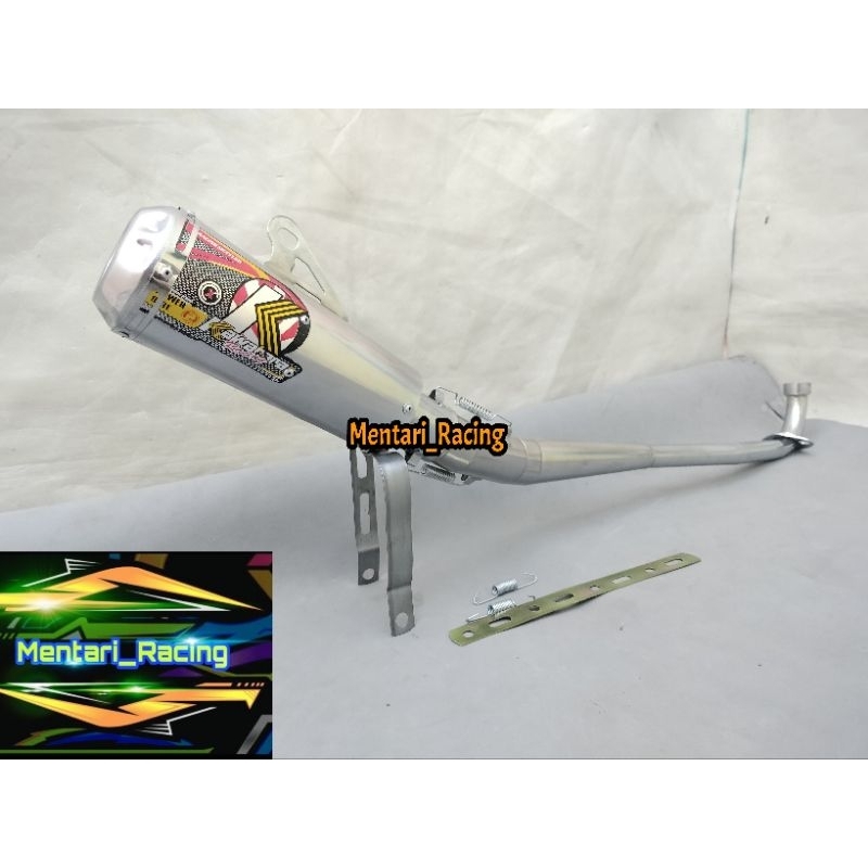 KNALPOT RACING GTX KAWAHARA MOTOR BEBEK SUPRA LAMA, SUPRA FIT, SUPRA X 125, KIRANA, C70, ASTREA GRAN