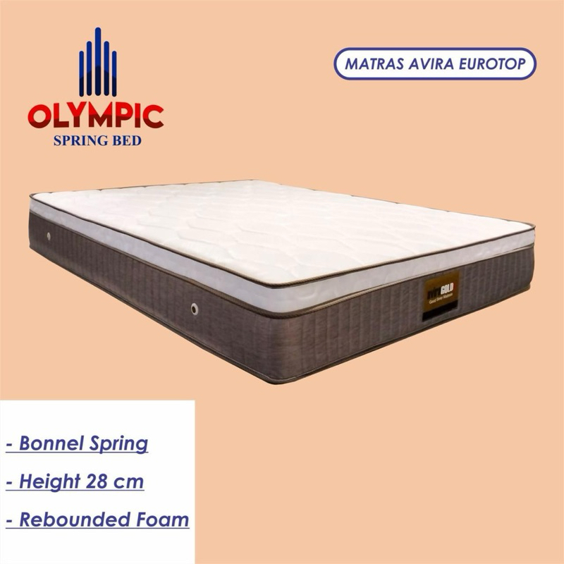 KASUR AVIRA GOLD OLYMPIC / AVIRA EUROTOP TEBAL KASUR 28cm / KASUR OLYMPIC